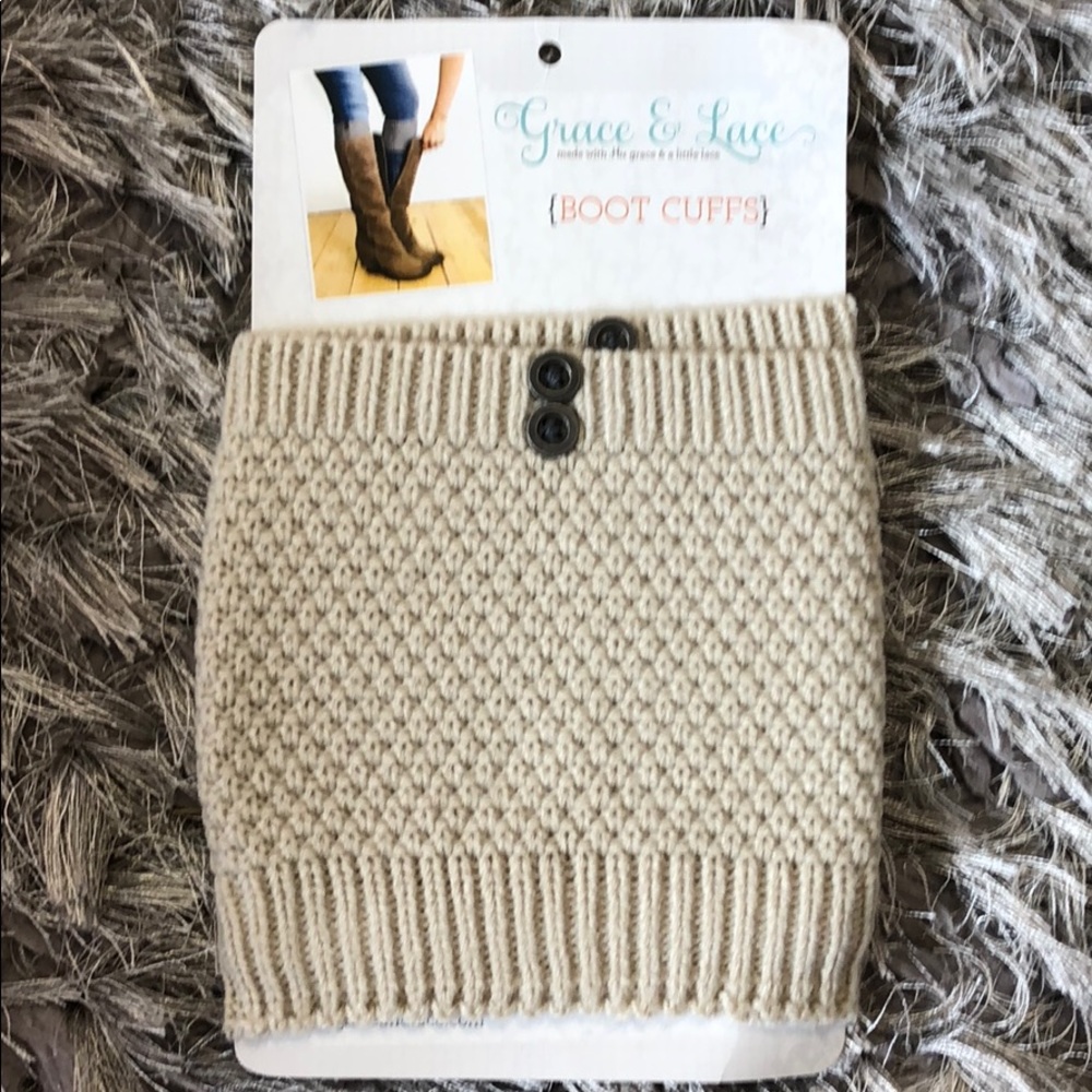 Grace and Lace Knit Boot Cuffs - Picture 1 of 1